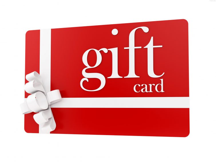 5 Online Scams to Look Out For This Holiday Season Red and white gift card graphic
