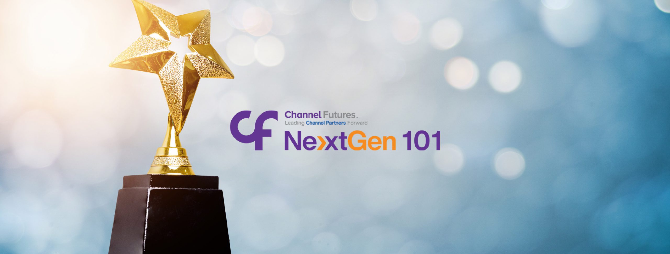 CF NextGen 101 logo with an award