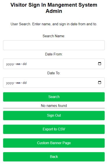 Admin Page